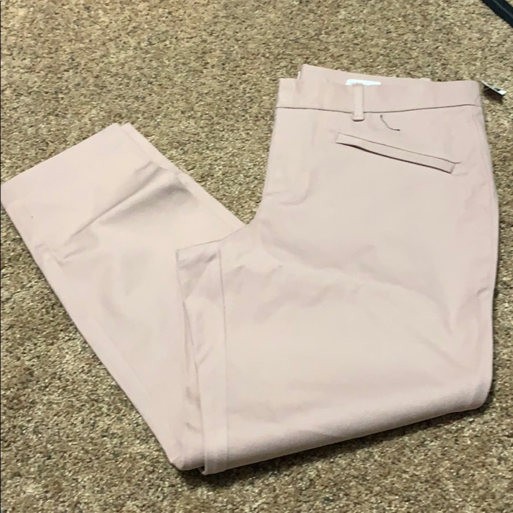 Dusty pink gap skinny ankle pants